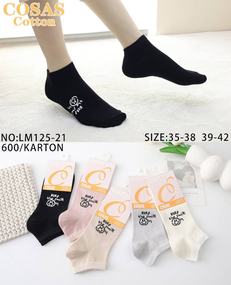 Skarpety damskie Roz 35-42, Mix kolor Paczka 40 szt